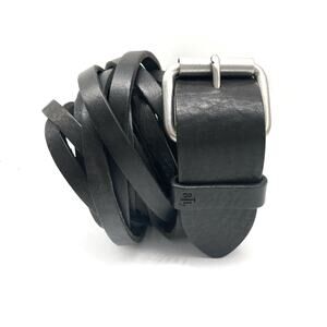 Vintage Ralph Lauren Braided Italian Leather Belt  | Western Silver Buckle | NEW